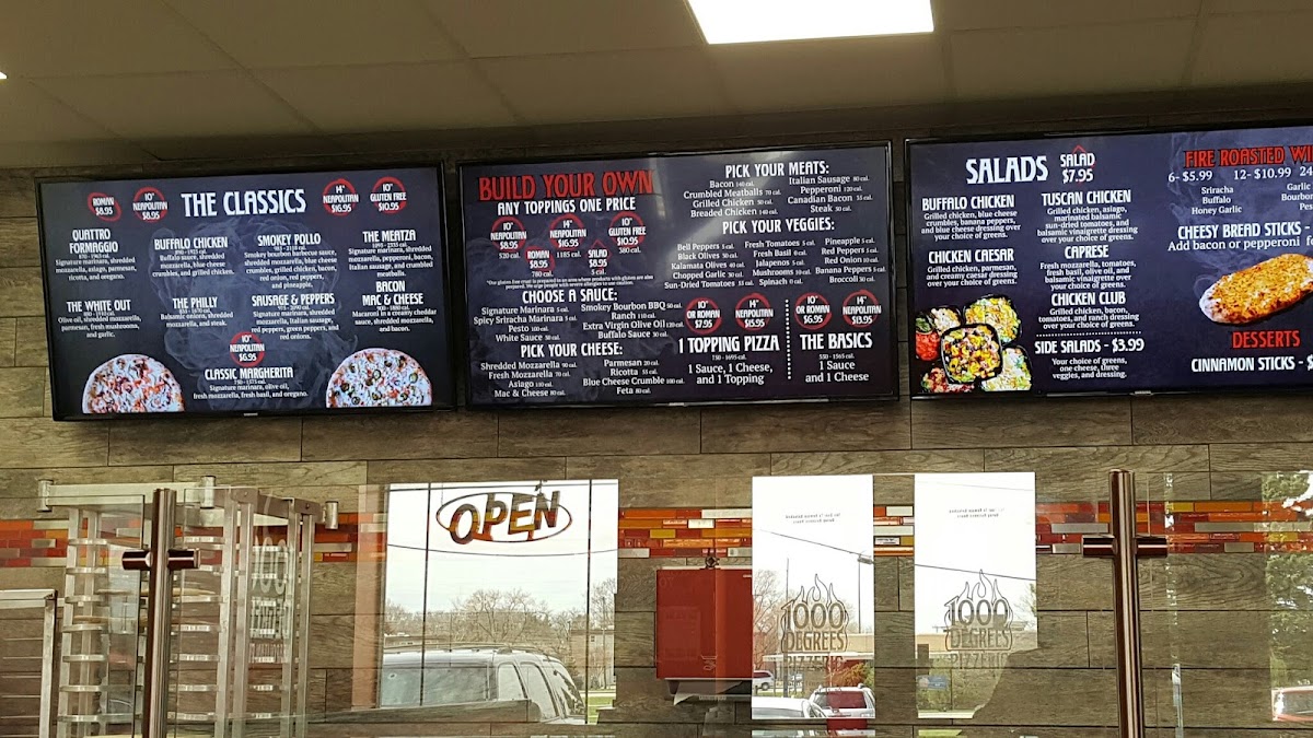 Menu 1000 Degrees Pizza - Mankato, Mn-10
