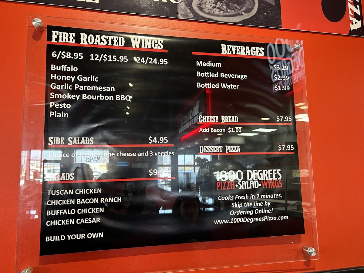 Menu 1000 Degrees Pizza - Mankato, Mn-6